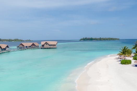 Hotels Surrounded by Turquoise Atoll Lagoons