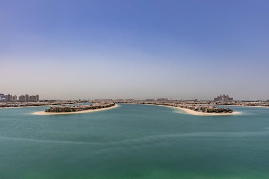 Resorts Surrounded by Seashell-Shaped Islands