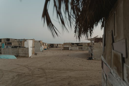Villas Surrounded by Nomadic Desert Villages