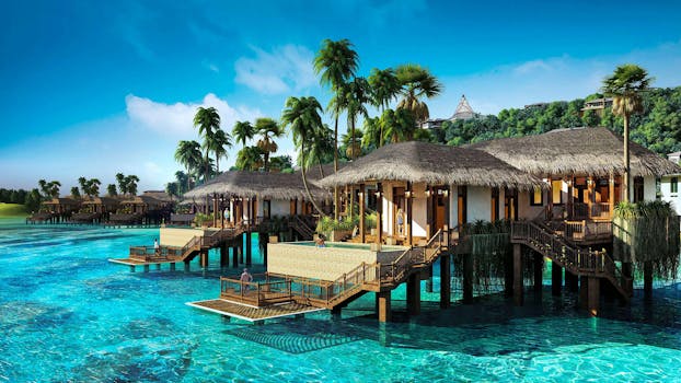 Villas With Overwater Glass-Floor Terraces